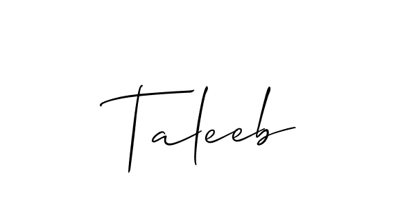 Taleeb stylish signature style. Best Handwritten Sign (Allison_Script) for my name. Handwritten Signature Collection Ideas for my name Taleeb. Taleeb signature style 2 images and pictures png