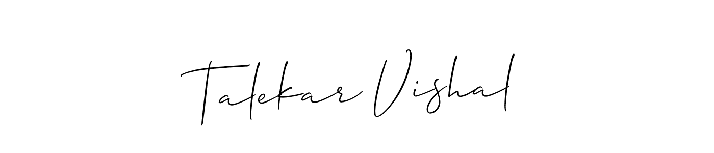 Check out images of Autograph of Talekar Vishal name. Actor Talekar Vishal Signature Style. Allison_Script is a professional sign style online. Talekar Vishal signature style 2 images and pictures png