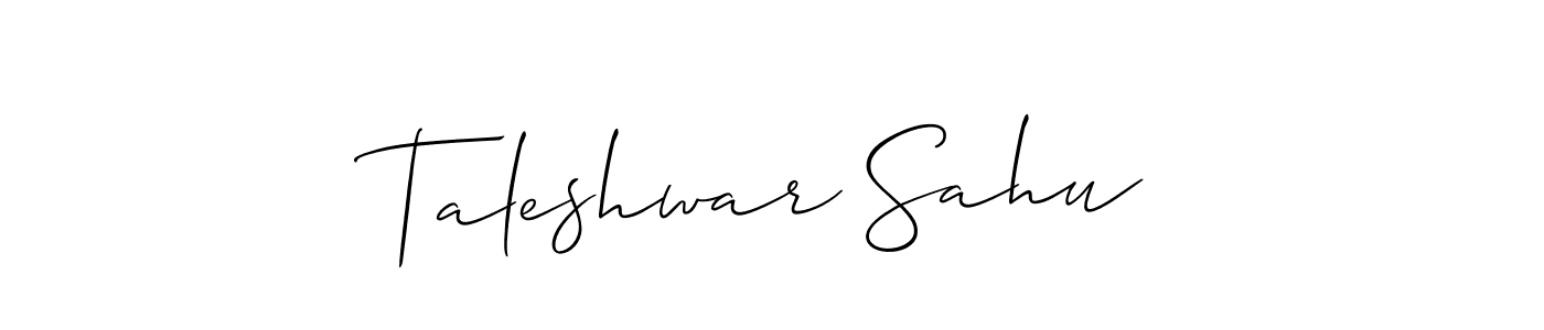 You can use this online signature creator to create a handwritten signature for the name Taleshwar Sahu. This is the best online autograph maker. Taleshwar Sahu signature style 2 images and pictures png