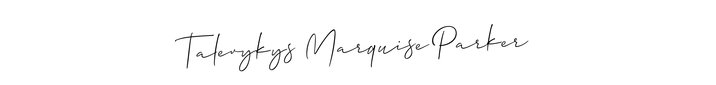 Best and Professional Signature Style for Talevykys Marquise Parker. Allison_Script Best Signature Style Collection. Talevykys Marquise Parker signature style 2 images and pictures png