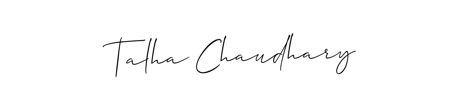 This is the best signature style for the Talha Chaudhary name. Also you like these signature font (Allison_Script). Mix name signature. Talha Chaudhary signature style 2 images and pictures png