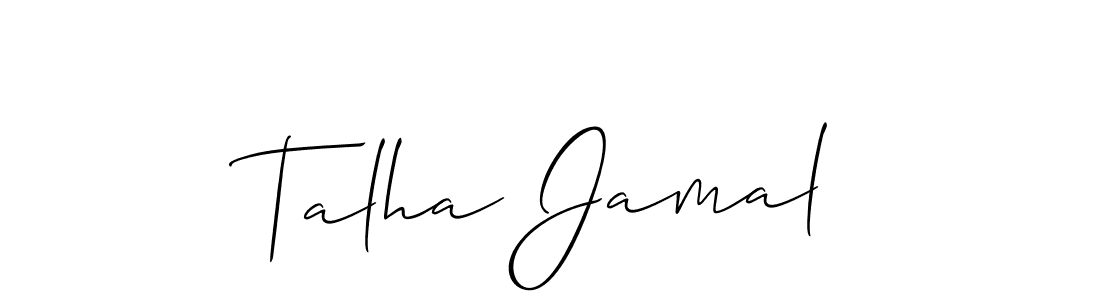 Similarly Allison_Script is the best handwritten signature design. Signature creator online .You can use it as an online autograph creator for name Talha Jamal. Talha Jamal signature style 2 images and pictures png