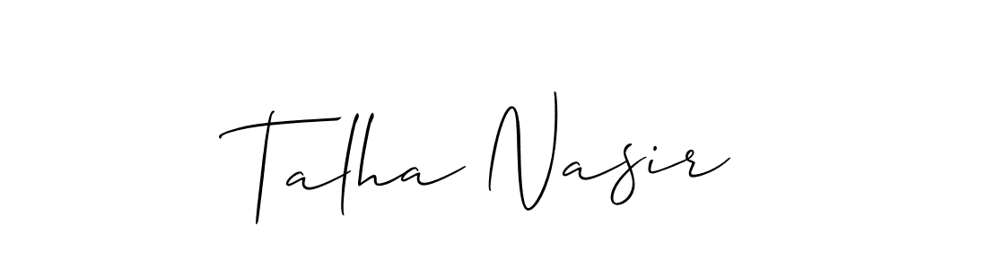 Similarly Allison_Script is the best handwritten signature design. Signature creator online .You can use it as an online autograph creator for name Talha Nasir. Talha Nasir signature style 2 images and pictures png