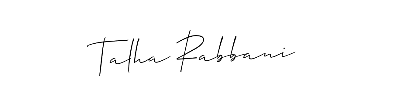 Similarly Allison_Script is the best handwritten signature design. Signature creator online .You can use it as an online autograph creator for name Talha Rabbani. Talha Rabbani signature style 2 images and pictures png