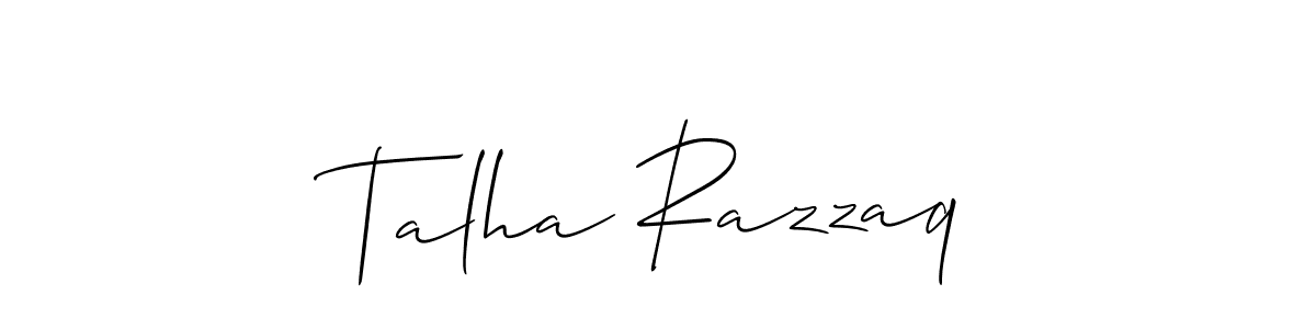 Here are the top 10 professional signature styles for the name Talha Razzaq. These are the best autograph styles you can use for your name. Talha Razzaq signature style 2 images and pictures png