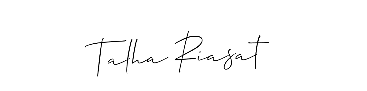 This is the best signature style for the Talha Riasat name. Also you like these signature font (Allison_Script). Mix name signature. Talha Riasat signature style 2 images and pictures png