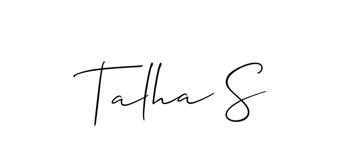 Make a short Talha S signature style. Manage your documents anywhere anytime using Allison_Script. Create and add eSignatures, submit forms, share and send files easily. Talha S signature style 2 images and pictures png