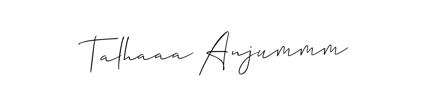 Make a beautiful signature design for name Talhaaa Anjummm. Use this online signature maker to create a handwritten signature for free. Talhaaa Anjummm signature style 2 images and pictures png