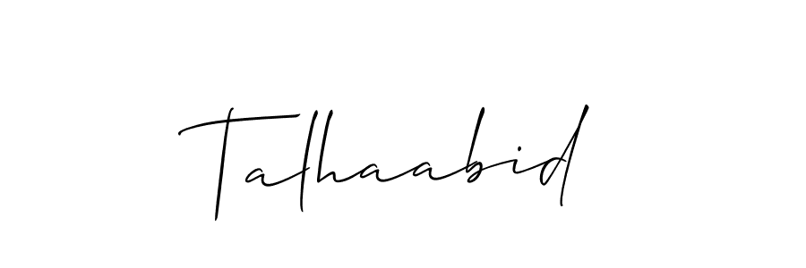 Talhaabid stylish signature style. Best Handwritten Sign (Allison_Script) for my name. Handwritten Signature Collection Ideas for my name Talhaabid. Talhaabid signature style 2 images and pictures png