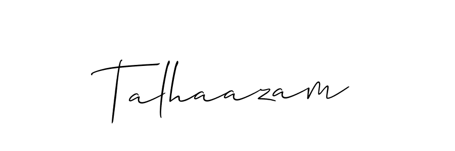 Once you've used our free online signature maker to create your best signature Allison_Script style, it's time to enjoy all of the benefits that Talhaazam name signing documents. Talhaazam signature style 2 images and pictures png