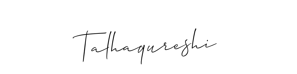 Once you've used our free online signature maker to create your best signature Allison_Script style, it's time to enjoy all of the benefits that Talhaqureshi name signing documents. Talhaqureshi signature style 2 images and pictures png