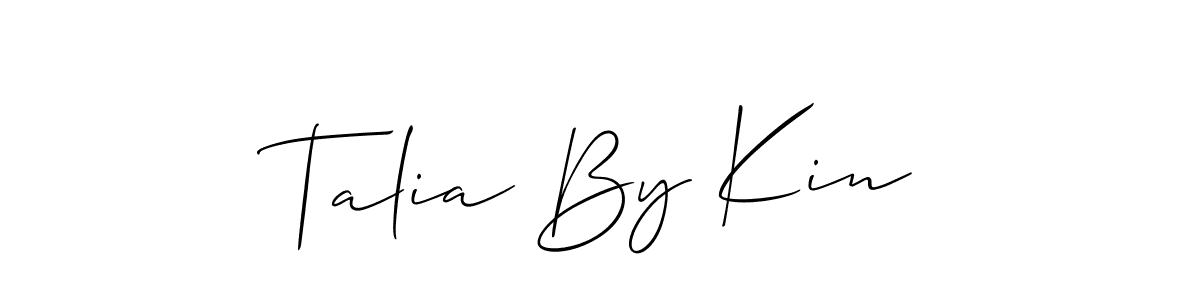 Make a short Talia By Kin signature style. Manage your documents anywhere anytime using Allison_Script. Create and add eSignatures, submit forms, share and send files easily. Talia By Kin signature style 2 images and pictures png