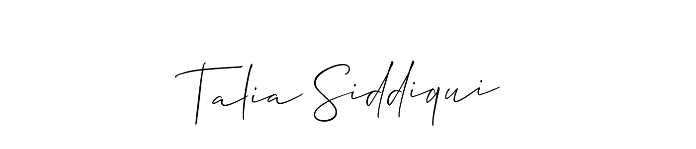 Once you've used our free online signature maker to create your best signature Allison_Script style, it's time to enjoy all of the benefits that Talia Siddiqui name signing documents. Talia Siddiqui signature style 2 images and pictures png