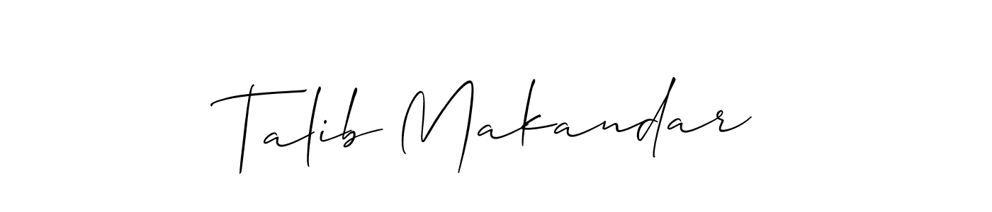 Once you've used our free online signature maker to create your best signature Allison_Script style, it's time to enjoy all of the benefits that Talib Makandar name signing documents. Talib Makandar signature style 2 images and pictures png