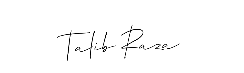 Similarly Allison_Script is the best handwritten signature design. Signature creator online .You can use it as an online autograph creator for name Talib Raza. Talib Raza signature style 2 images and pictures png