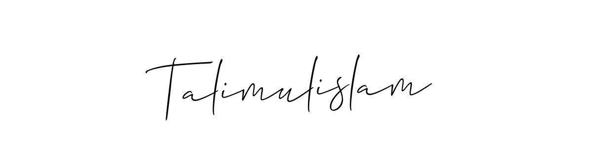 You can use this online signature creator to create a handwritten signature for the name Talimulislam. This is the best online autograph maker. Talimulislam signature style 2 images and pictures png
