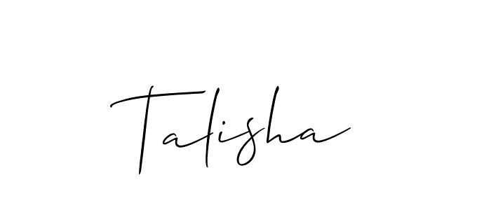 Once you've used our free online signature maker to create your best signature Allison_Script style, it's time to enjoy all of the benefits that Talisha name signing documents. Talisha signature style 2 images and pictures png