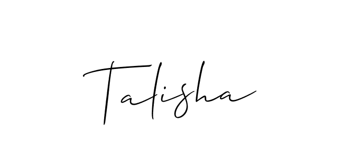 Make a beautiful signature design for name Talisha. Use this online signature maker to create a handwritten signature for free. Talisha signature style 2 images and pictures png