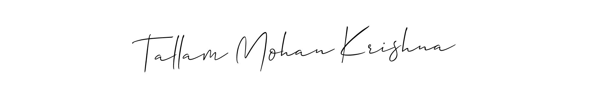 Best and Professional Signature Style for Tallam Mohan Krishna. Allison_Script Best Signature Style Collection. Tallam Mohan Krishna signature style 2 images and pictures png