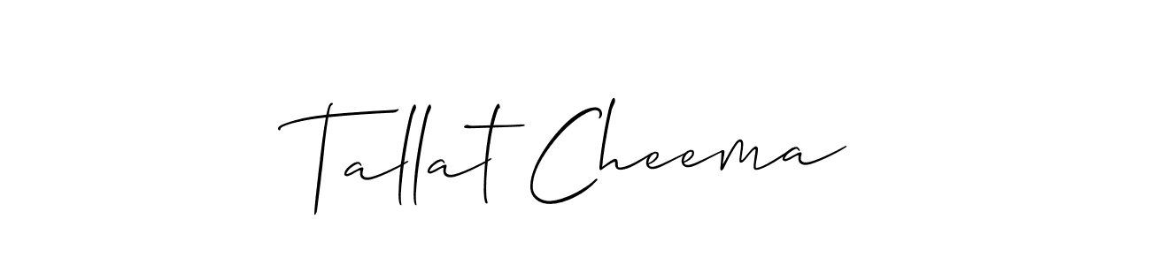 Once you've used our free online signature maker to create your best signature Allison_Script style, it's time to enjoy all of the benefits that Tallat Cheema name signing documents. Tallat Cheema signature style 2 images and pictures png
