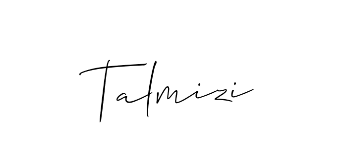 Also we have Talmizi name is the best signature style. Create professional handwritten signature collection using Allison_Script autograph style. Talmizi signature style 2 images and pictures png