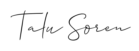 Make a short Talu Soren signature style. Manage your documents anywhere anytime using Allison_Script. Create and add eSignatures, submit forms, share and send files easily. Talu Soren signature style 2 images and pictures png