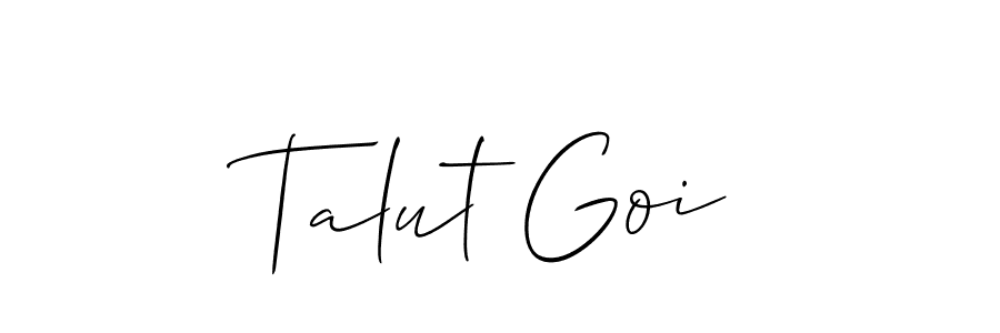 Make a beautiful signature design for name Talut Goi. Use this online signature maker to create a handwritten signature for free. Talut Goi signature style 2 images and pictures png