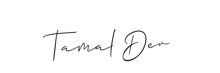 See photos of Tamal Dev official signature by Spectra . Check more albums & portfolios. Read reviews & check more about Allison_Script font. Tamal Dev signature style 2 images and pictures png