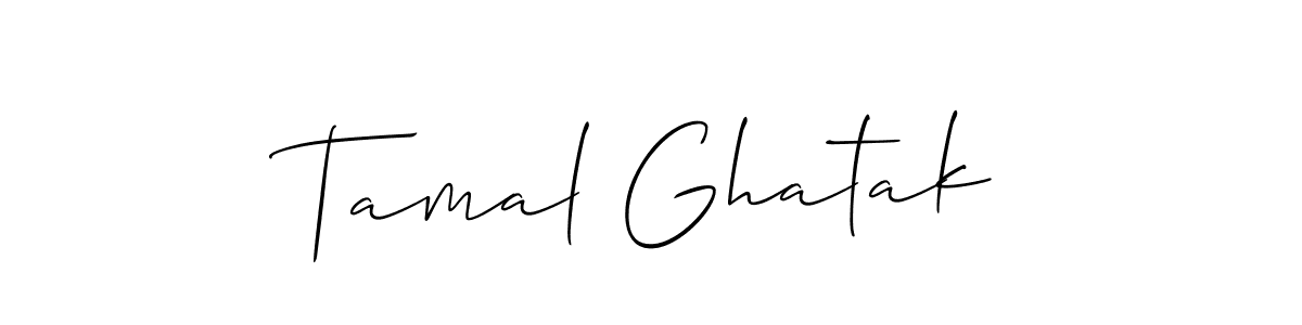 This is the best signature style for the Tamal Ghatak name. Also you like these signature font (Allison_Script). Mix name signature. Tamal Ghatak signature style 2 images and pictures png