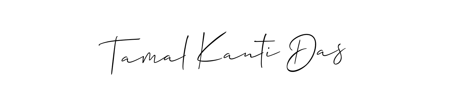 How to make Tamal Kanti Das signature? Allison_Script is a professional autograph style. Create handwritten signature for Tamal Kanti Das name. Tamal Kanti Das signature style 2 images and pictures png