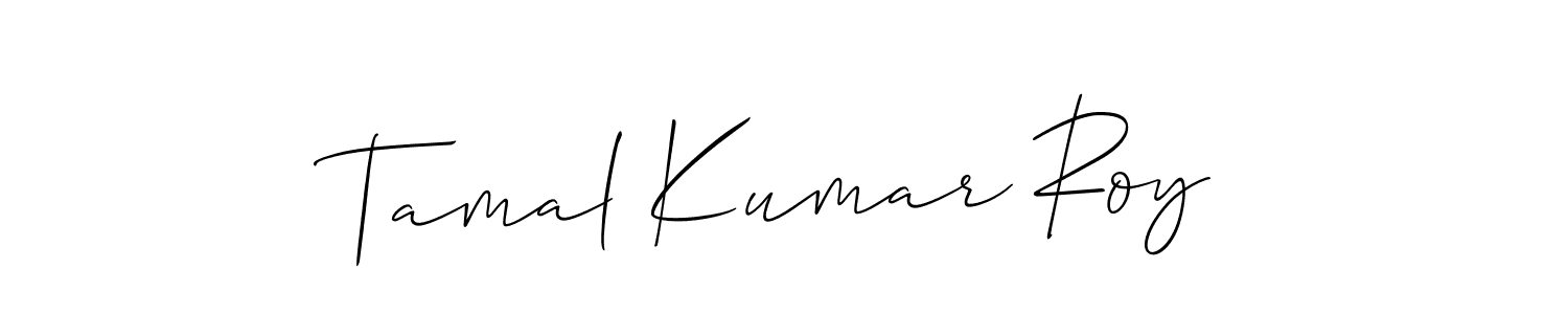 Tamal Kumar Roy stylish signature style. Best Handwritten Sign (Allison_Script) for my name. Handwritten Signature Collection Ideas for my name Tamal Kumar Roy. Tamal Kumar Roy signature style 2 images and pictures png