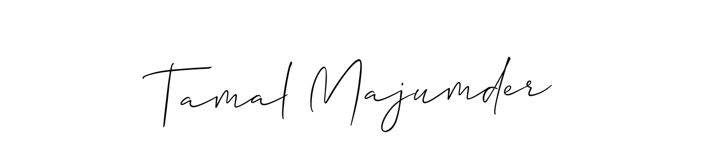Allison_Script is a professional signature style that is perfect for those who want to add a touch of class to their signature. It is also a great choice for those who want to make their signature more unique. Get Tamal Majumder name to fancy signature for free. Tamal Majumder signature style 2 images and pictures png