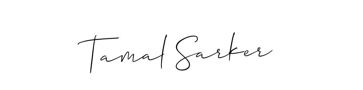 Design your own signature with our free online signature maker. With this signature software, you can create a handwritten (Allison_Script) signature for name Tamal Sarker. Tamal Sarker signature style 2 images and pictures png