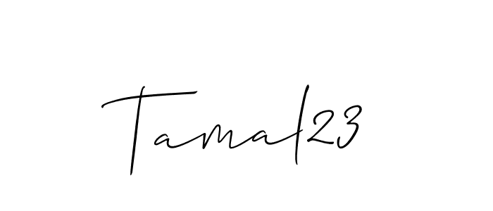 Tamal23 stylish signature style. Best Handwritten Sign (Allison_Script) for my name. Handwritten Signature Collection Ideas for my name Tamal23. Tamal23 signature style 2 images and pictures png