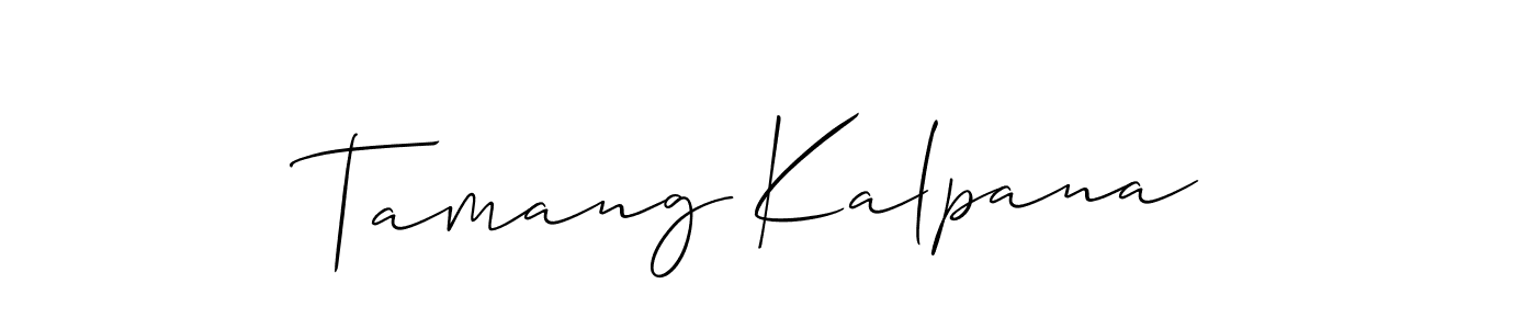 Make a beautiful signature design for name Tamang Kalpana. Use this online signature maker to create a handwritten signature for free. Tamang Kalpana signature style 2 images and pictures png