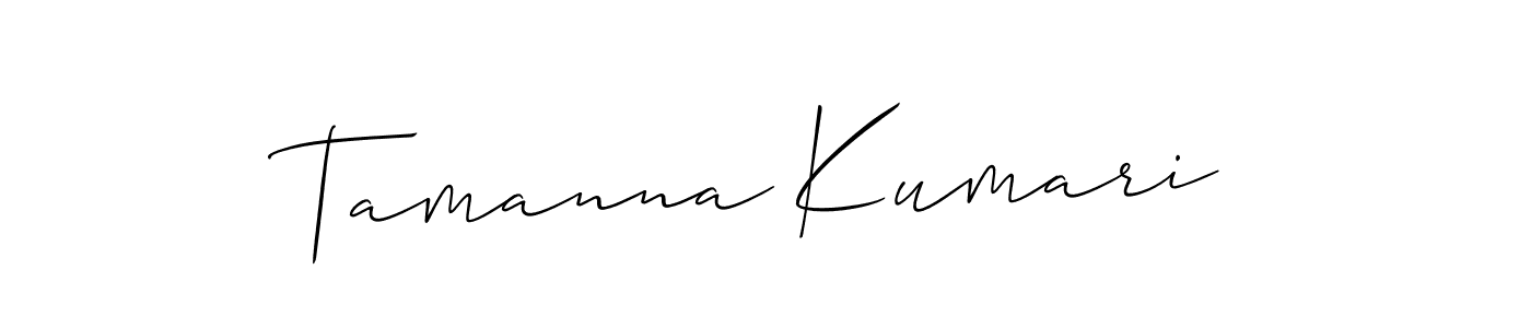 Also You can easily find your signature by using the search form. We will create Tamanna Kumari name handwritten signature images for you free of cost using Allison_Script sign style. Tamanna Kumari signature style 2 images and pictures png