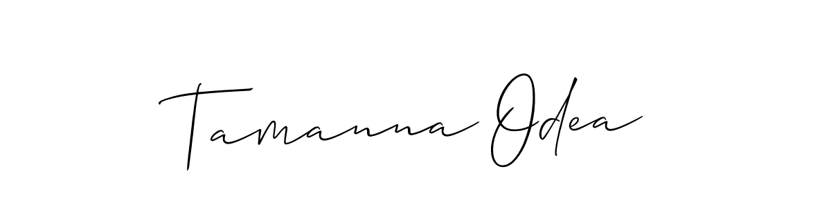 Design your own signature with our free online signature maker. With this signature software, you can create a handwritten (Allison_Script) signature for name Tamanna Odea. Tamanna Odea signature style 2 images and pictures png