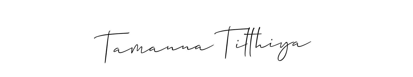 Make a beautiful signature design for name Tamanna Tilthiya. Use this online signature maker to create a handwritten signature for free. Tamanna Tilthiya signature style 2 images and pictures png