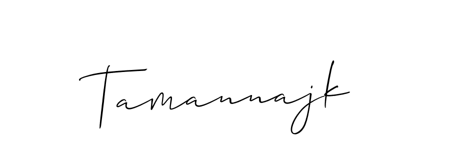 It looks lik you need a new signature style for name Tamannajk. Design unique handwritten (Allison_Script) signature with our free signature maker in just a few clicks. Tamannajk signature style 2 images and pictures png