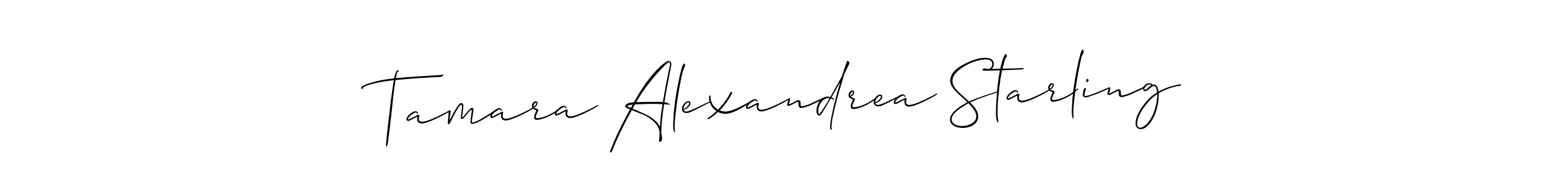 Also You can easily find your signature by using the search form. We will create Tamara Alexandrea Starling name handwritten signature images for you free of cost using Allison_Script sign style. Tamara Alexandrea Starling signature style 2 images and pictures png