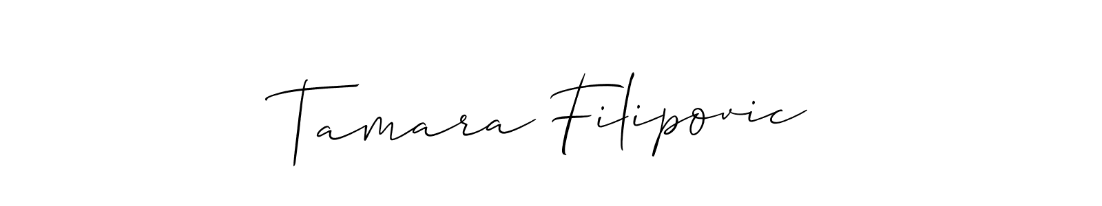 Best and Professional Signature Style for Tamara Filipovic. Allison_Script Best Signature Style Collection. Tamara Filipovic signature style 2 images and pictures png