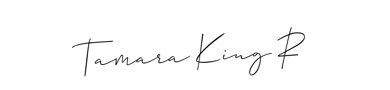 Allison_Script is a professional signature style that is perfect for those who want to add a touch of class to their signature. It is also a great choice for those who want to make their signature more unique. Get Tamara King R name to fancy signature for free. Tamara King R signature style 2 images and pictures png