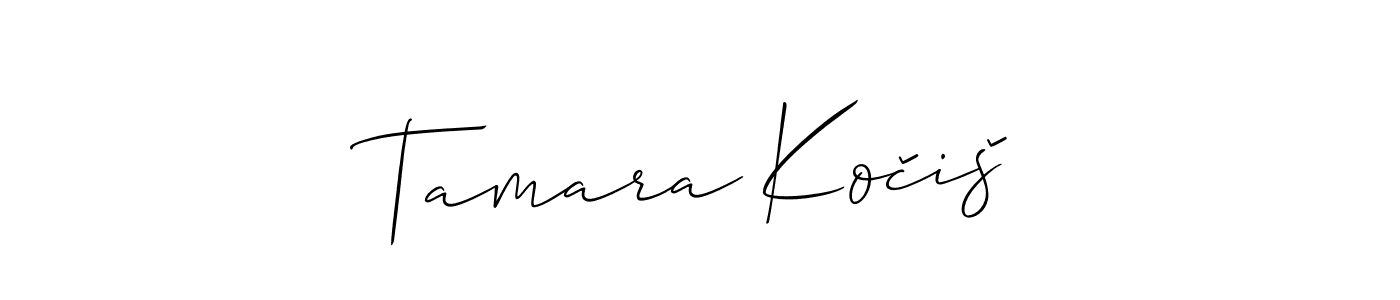 Make a beautiful signature design for name Tamara Kočiš. Use this online signature maker to create a handwritten signature for free. Tamara Kočiš signature style 2 images and pictures png