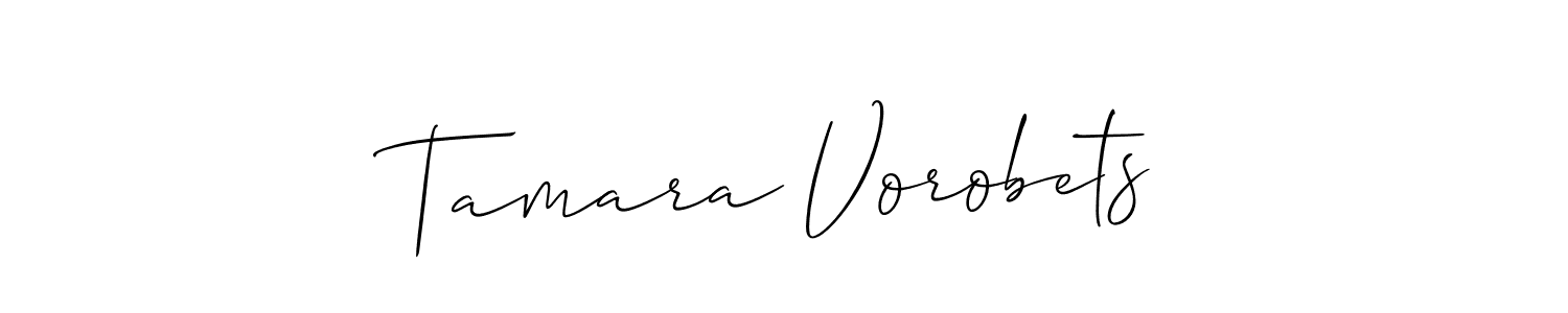 Design your own signature with our free online signature maker. With this signature software, you can create a handwritten (Allison_Script) signature for name Tamara Vorobets. Tamara Vorobets signature style 2 images and pictures png