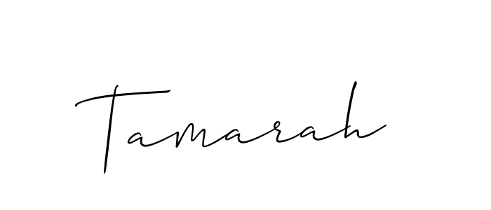 How to make Tamarah signature? Allison_Script is a professional autograph style. Create handwritten signature for Tamarah name. Tamarah signature style 2 images and pictures png