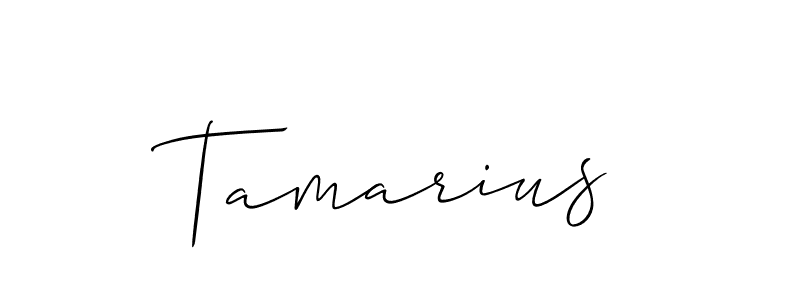 Create a beautiful signature design for name Tamarius. With this signature (Allison_Script) fonts, you can make a handwritten signature for free. Tamarius signature style 2 images and pictures png