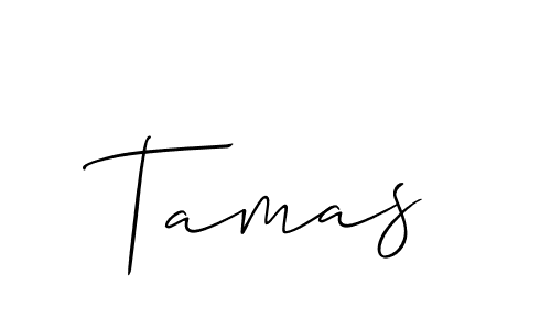 Design your own signature with our free online signature maker. With this signature software, you can create a handwritten (Allison_Script) signature for name Tamas. Tamas signature style 2 images and pictures png