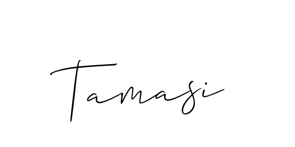 Tamasi stylish signature style. Best Handwritten Sign (Allison_Script) for my name. Handwritten Signature Collection Ideas for my name Tamasi. Tamasi signature style 2 images and pictures png