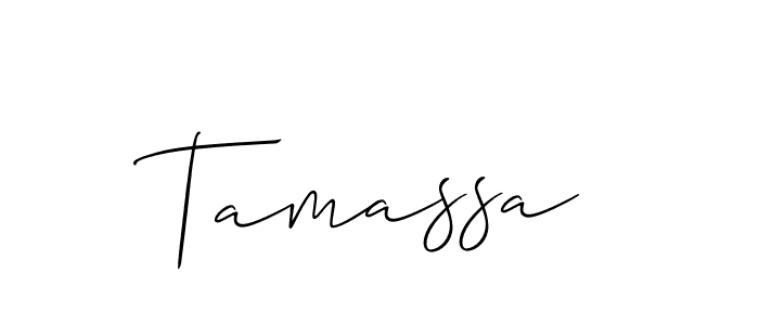 How to make Tamassa signature? Allison_Script is a professional autograph style. Create handwritten signature for Tamassa name. Tamassa signature style 2 images and pictures png