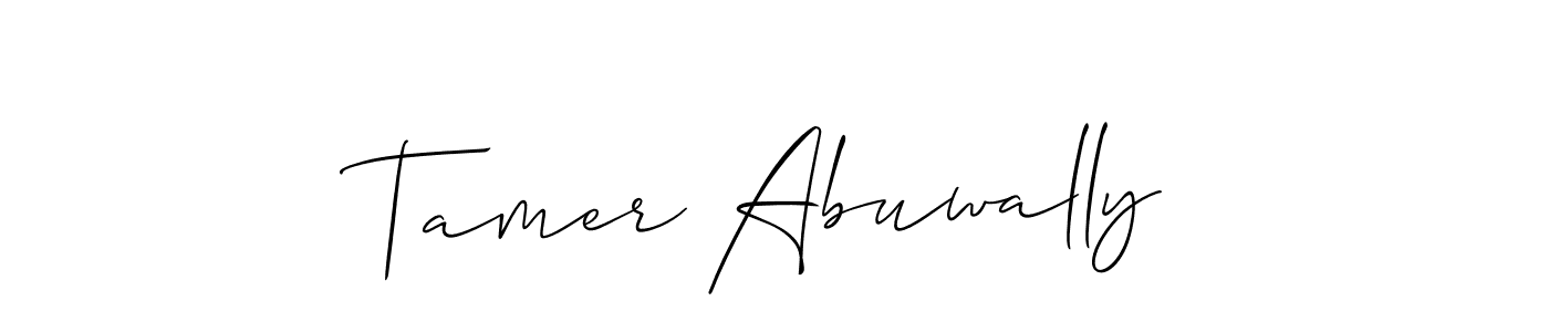 Similarly Allison_Script is the best handwritten signature design. Signature creator online .You can use it as an online autograph creator for name Tamer Abuwally. Tamer Abuwally signature style 2 images and pictures png